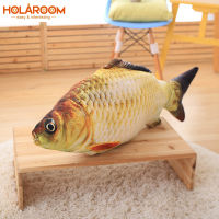 6080cm Fish plush pillow simulation fish pillows soft toys crucian dolls cartoon golden fish pillow Xmas gift for baby kids