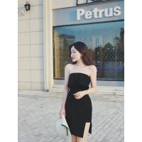 Black Evening Dress Womens 2022 Summer New Party Party Socialite Party Dress Slim Strapless Dress