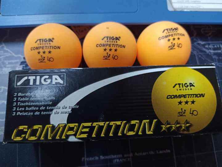 Stiga Cup Table Tennis Competition Table Tennis Ball White (3pcs color
