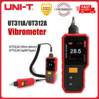 เครื่องทดสอบมือถือสั่น UT312A UT311A UNI-T เครื่องทดสอบการกระจัดความเร็วจอแสดงผลแอลซีแบบดีดิจิตอลที่ทดสอบไฮโกรมิเตอร์หน้าจอ TFT 2.4 ″