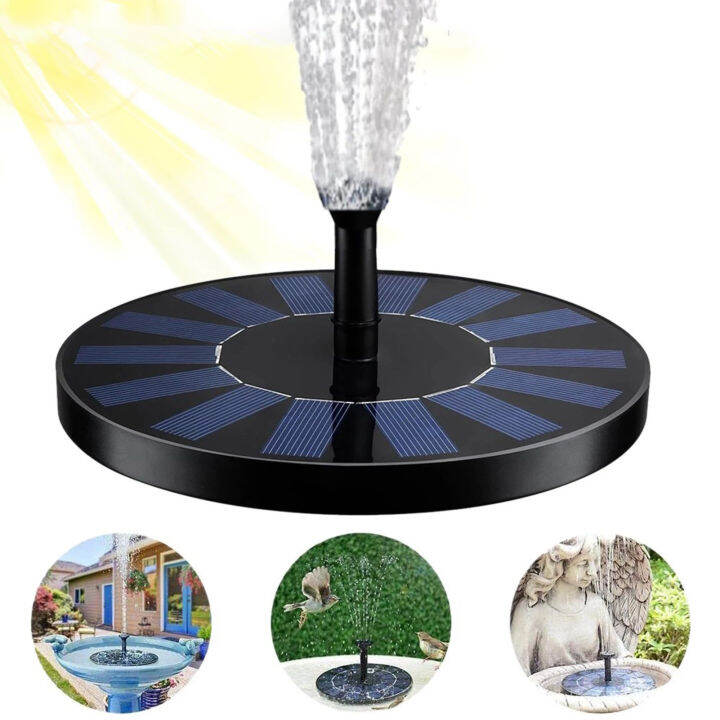 1.7W Solar Fountain Pump Floating Solar Bird Bath Water Pump Fountain