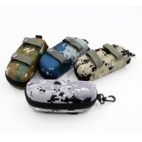 1Pcs Fashion Camouflage Sunglasses Case Military Glasses Box EVA Eyeglasses Cases Mens Eyewear with Belt Clip Lens Container