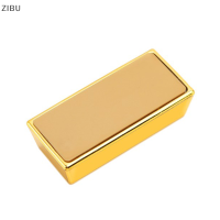 ZIBU พลาสติกปลอมทอง Bullion จำลองอิฐทองปลอมระยิบระยับทองบาร์กระดาษประตูหยุดภาพยนตร์ PROP Novelty ของขวัญ