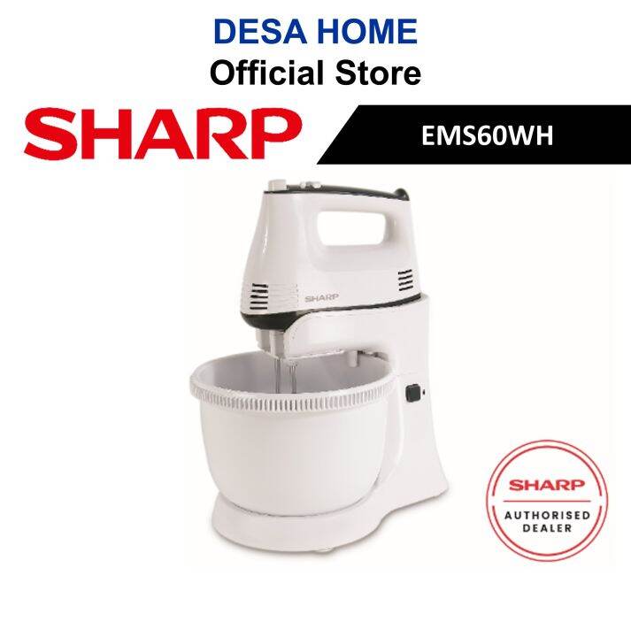 SHARP EMS60WH 300W STAND/HAND MIXER EMS60WH Lazada