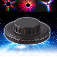 Tinhofire 48 X ไฟเวที Led Light ดอกทานตะวันที่มีสีสัน Ufo ไฟส่องสว่างแบบหมุนได้ Ktv ควบคุมเสียงเพลงไฟเวที