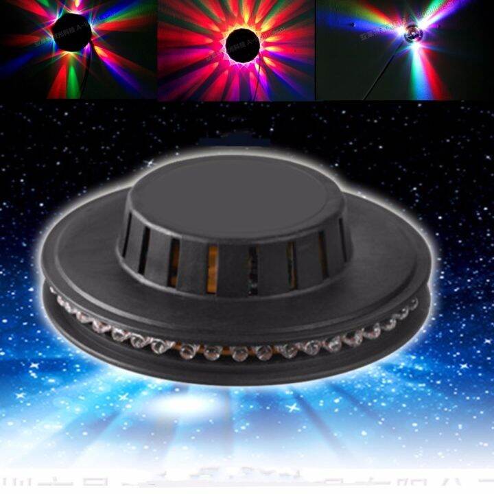 tinhofire-48-x-ไฟเวที-led-light-ดอกทานตะวันที่มีสีสัน-ufo-ไฟส่องสว่างแบบหมุนได้-ktv-ควบคุมเสียงเพลงไฟเวที