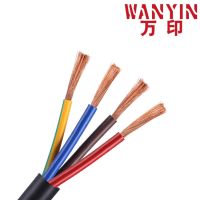 PVC multi-core cable black 24AWG 0.2MM RVV 2/3/4/5/6/7/8/10/12/14/16/20 control signal line copper wire