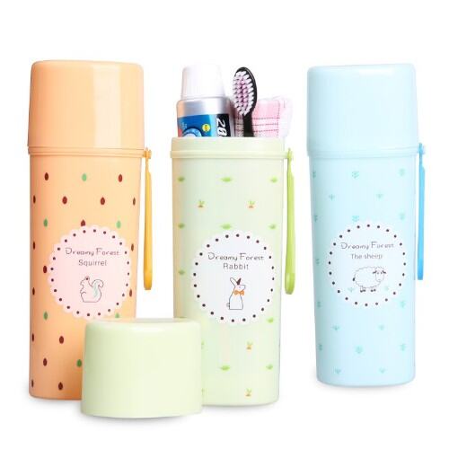 Plastic Portable Tooth Toothbrush Storage Box Case Set Travel Holder Organizer 