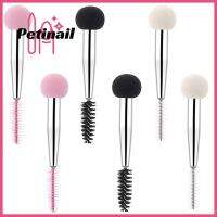 PETINAIL 10ชิ้นสำหรับผู้เริ่มต้นที่ลงรองพื้นสำหรับผู้หญิงหญิงสาวปกปิดสิวเครื่องมือเครื่องสำอางสองหัวฟองน้ำแท่งชุดอุปกรณ์แปรงแต่งหน้า Applicator แปรงเขียนคิ้วแปรงปัดขนตา