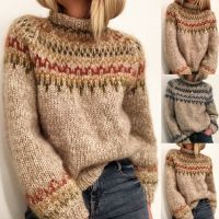 Sweater Cвитера женские 2020 Pull Femme Hiver Winter Clothes Women Jerseys Mujer Pullovers Turtleneck Patchwork Sweter Autumn