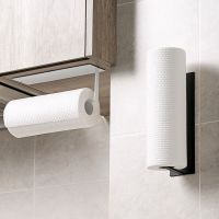 [ Bathroom Self Adhesive Japanese Style Roll Paper Holder ] [ Kitchen Cabinet Wall Mounted Paper Towel Storage Racks ]