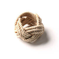 10pcs Model room natural jute napkin ring rope woven napkin buckle linen rope napkin ring