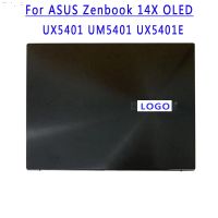 ส่วนบน OLED 14.0นิ้วสำหรับเอซุส Zenbook 14X UX5401 UX5401ZAS UM5401 UM5401E แผงจอแสดงผลประกอบครบชุดหน้าจอสัมผัส