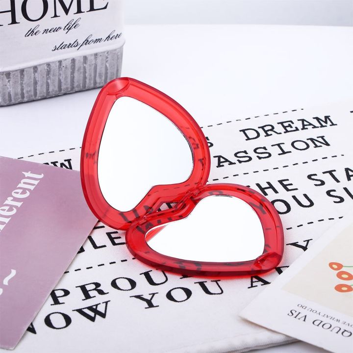 1-pcs-heart-shaped-mini-makeup-mirror-compact-pocket-mirror-portable-double-sided-folding-cosmetic-mirror-women-gifts-mirrors
