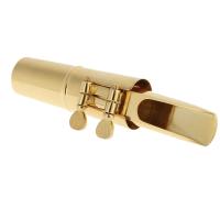 [ammoon]Jazz Tenor Sax Saxophone 5C Mouthpiece Metal with Mouthpiece Patches Pads Cushions Cap Buckle Gold Plating