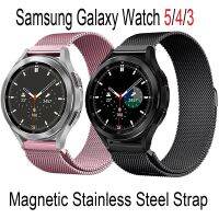 Pasek do zegarka Samsung Galaxy 5/4 44mm/40mm pasek Milan ze stali nierdzewnej Samsung Galaxy Watch 3 bransoletka 46mm/45mm/41mm