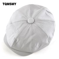 TQMSMY หมวกเบเร่ต์สีทึบผู้ชายวินเทจ Newsboy Caps ผู้หญิง Peaked Flat Visor Cap Streetwear Casual Berets Unisex Boina TMB19