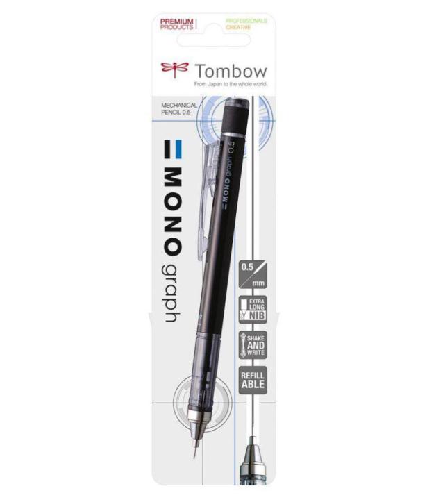 MONO Graph Mechanical Pencil, Black, Refillable, 0.5mm