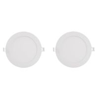 12W 1CM Panel Light Ultra-Thin Recessed Circular Downlight Kitchen Foot Tile LED Panel Light Recessed Round Panel Light