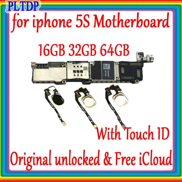 Clean Icloud For 5S Motherboard Full Unlock Mainboard With/NO Touch ID
