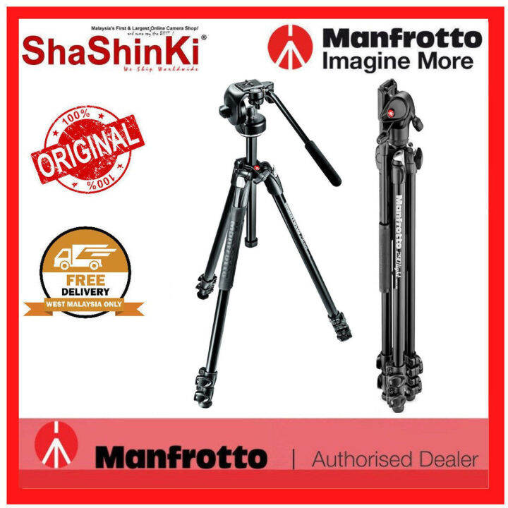 290 light aluminium tripod with befree live fluid video head