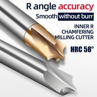 ทังสเตนสตีลอัลลอยด้านใน R เครื่องตัดมุม Romtic ตัดด้านใน R 0.5 0.75 R2 R1.5ด้านใน R Endmills Chamfering Cutter