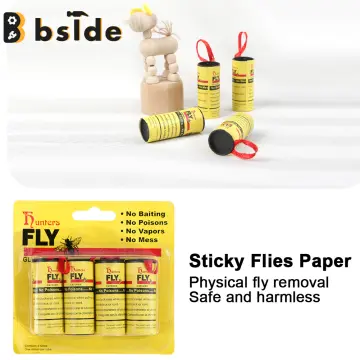 Sticky Fly Paper Disposable Fly Trap Paper Strip Pest Control