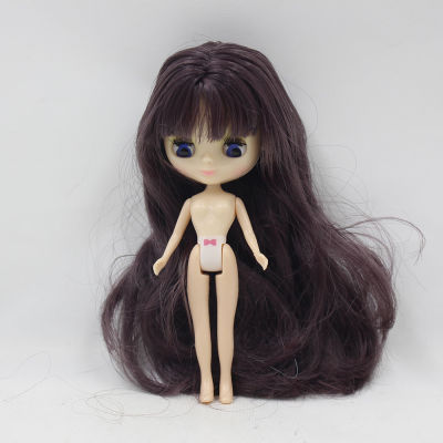 DBS Mini blyth doll nude body Suitable for diy change makeup Hair is very long Can change their hair, such as in points