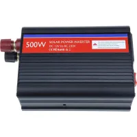 DC12V เครื่องแปลงไฟโซลาร์เซลล์300W 500W เป็น AC230V 2.1AUSB แปลงค่าอะแดปเตอร์รถยนต์แรงดันไฟฟ้า Sinewave ดัดแปลง