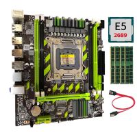 X79 X79G Motherboard Kit E5 2689 CPU+4X4G DDR3 RAM+SATA Cable LGA2011 4X DDR3 REG ECC M.2 8 USB SATA3.0 PC Motherboard