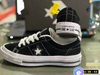 Converse One Star Black Color รองเท้าผ้าใบคอนเวิสวันสตาร์สีดำยอดนิยม รองเท้าแฟชั่น