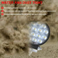 2pcs Round Work Light 140W LED Spot Lamp Waterproof LED Headlight Bulb Offroad Truck Tractor Boat SUV UTE 1224V Super Bright