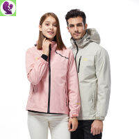 M-5XL U Nisex กลางแจ้ง Windproof แจ็คเก็ตผู้หญิงขนาดบวกสลิมฟิตบางเสื้อคลุมด้วยผ้าผู้ชายเดินป่าขี่จักรยานกีฬาเสื้อผ้าสีทึบภูเขา Windproof กันน้ำ Pizex กระเป๋าด้านบนเกาหลี