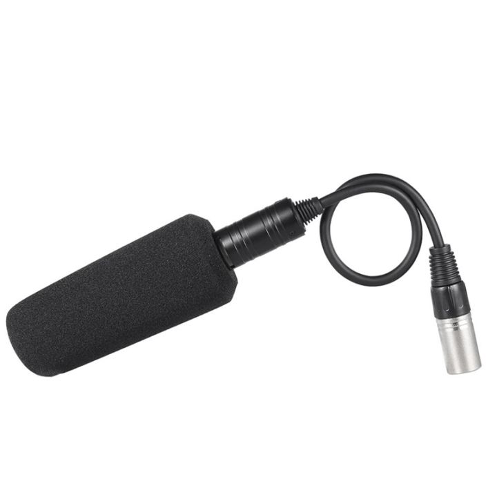 video-recording-interview-stereo-condenser-unidirectional-microphone-camera-microphone-interview-microphone-mic-for-sony-panosonic-camcorder