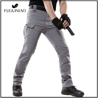 FUGUINIAO กางเกงทหารผู้ชาย,กางเกงยุทธวิธีทหารกางเกงยุทธวิธีกางเกงคาร์โก้ยุทธวิธีกางเกงเดินป่ากางเกงเทรนนิ่งช้อปปิ้งฟรี