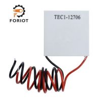 Foriot TEC1-12706เม็ดวัตถุกึ่งตัวนำในระบบทำความเย็น12V ฮีทซิงค์6A แผงระบายความร้อนเครื่องทำความเย็นเทอร์โมอิเล็กทริคโมดูลแผ่น Peltier ระบายความร้อน40x40MM