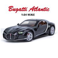 【MagicT】1:24 Scale Bugatti Atlantic สังกะสีโมเดลรถอัลลอย W/ Light &amp; Sound &amp; ดึงกลับผล Die Cast ของขวัญของเล่นคอลเลกชันตกแต่งสำหรับชาย