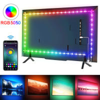 RGB 5050 Led Strip Light Bluetooth App Control 5V USB Led Tape Flexible Ribbon Diode Tape for Backlight Room Decoration