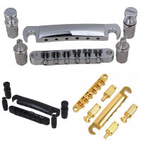 Chromeblackgold Tune-O-Matic Bridge Tailpiece Set อุปกรณ์เสริมสำหรับกีตาร์ไฟฟ้า