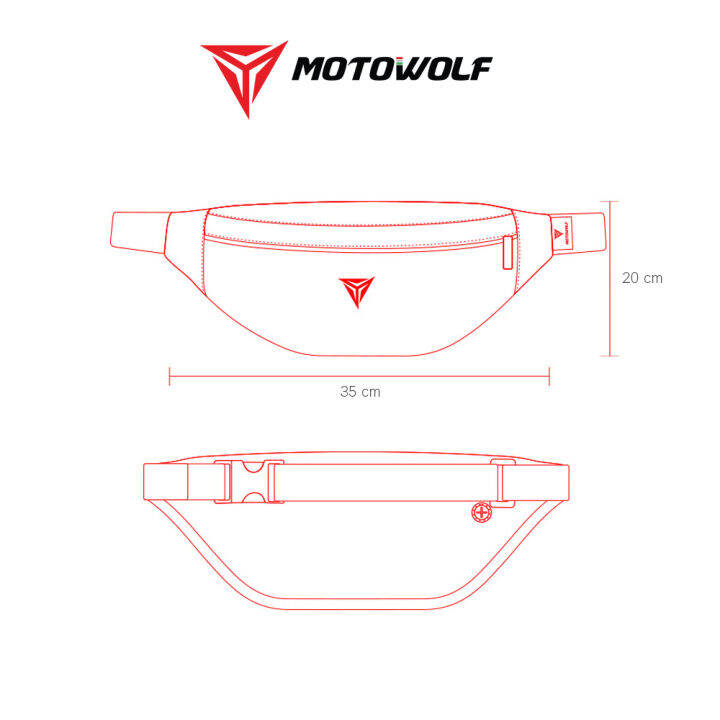 motowolf-กระเป๋าคาดเอว-การเป๋าคาดอก-ผ้า-oxford-600d-กันน้ำ-สำหรับผู้ขับขี่มอเตอร์ไซค์-รุ่น-mdl0713-สินค้าของแท้-100