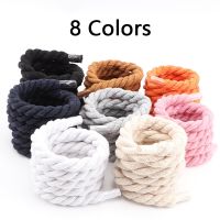 New Fashion Bold 10MM Width Round Linen Shoelaces for Sneakers Suitable Board Shoes Canvas AF1/AJ Round Shoes Boot Shoelace