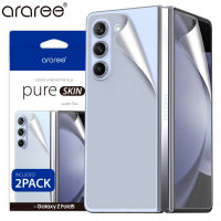 ARAREE Samsung Galaxy ผิวแท้ Z Fold 5 Fold5ฟิล์มป้องกันเคสโทรศัพท์หลังเกาหลี