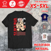 เสื้อยืดคอกลมเสื้อยืดแขนสั้น ผ้าโพลีเอสเตอร์ พิมพ์ลายอนิเมะ JUJUTSU KAISEN GOJO Sukuna Megumi Baju JKV1-MFSS-0005 S-5XL