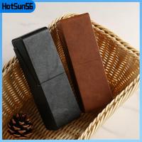 HOTSUN56 สำหรับผู้หญิง หนังพียู หลากสี แบบพกพาได้ เคสลายแว่นตา กล่องใส่แว่นตา กล่องแว่นอ่านหนังสือ กล่องใส่แว่นตา