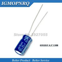 10PCS 63v22uf 22uf63v 6.3*11MM Electrolytic capacitor 63v 22uf 6.3x11 new Electrical Circuitry Parts