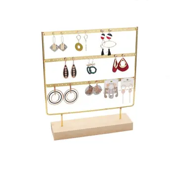Acrylic Earring Display Earring Holder Earring Display Stands for Selling  Earring Organizer Earrings Display Pegboards Wood Base - China Display Rack  and Jewelry Display price