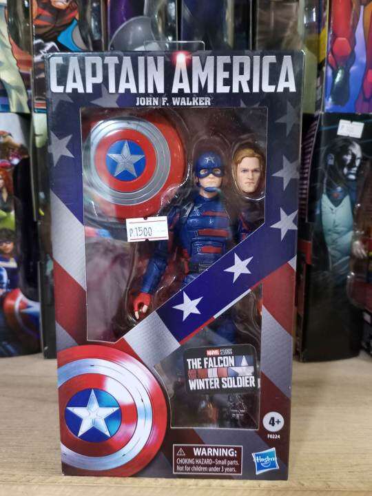Figurine Marvel Legends John Walker Captain America - Série The Falcon And Winter Soldier, 6" (Hasbro)