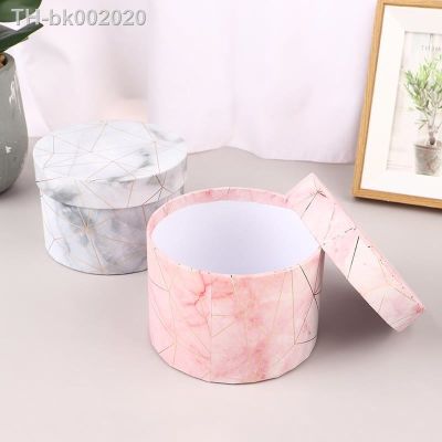 ❅✆ Mini Round storage Boxes Packaging Paper Gift candy Box Wedding Companion Gift Box Marble Wedding Candy Box