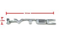 ป้ายโลโก้ i-VTEC พลาสติกสีโครเมี่ยม ขนาด13.1X1.5cm ติดตั้งด้วยเทปกาวสองหน้าด้านหลัง