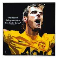 David de Gea #1 ดาบิด เด เคอา Manchester United แมนยู ปีศาจแดง รูปภาพ​ติด​ผนัง​ pop art พร้อมกรอบและที่แขวน นักฟุตบอล กรอบรูป​​ แต่งบ้าน ของขวัญ